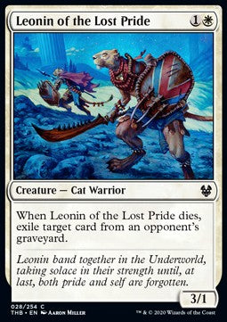 Leonin of the Lost Pride - Theros Beyond Death (Common) [THB-28] Hover Image