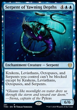 Serpent of Yawning Depths - Theros Beyond Death: Extras (Rare) [XTHB-291] Imagen principal del producto