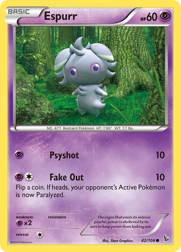 Espurr – Flashfire 42 – Pokémon TCG single card