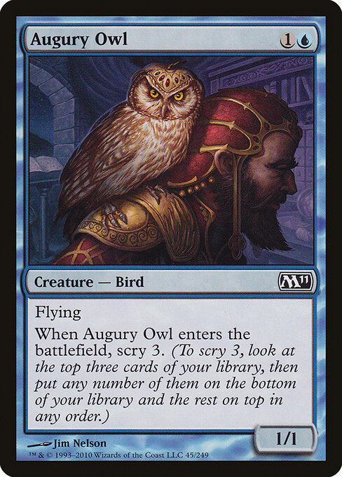 Augury Owl – Magic 2011 (M11-45) Magic: The Gathering card Main image
