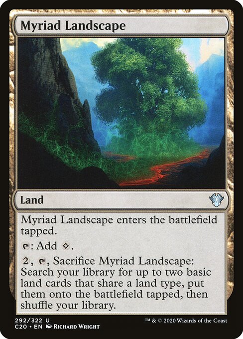 Myriad Landscape – Commander: Ikoria (C20-292) Magic: The Gathering card Imagen principal del producto