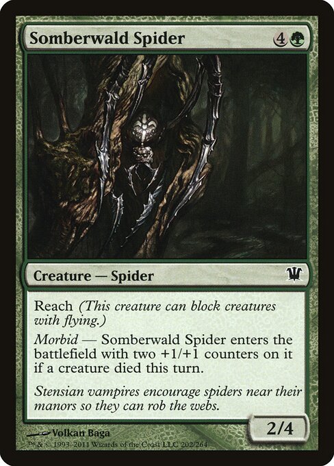 Somberwald Spider – Innistrad (ISD-202) Magic: The Gathering card Hauptbild