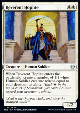 Reverent Hoplite - Theros Beyond Death (Uncommon) [THB-33] Immagine principale del prodotto