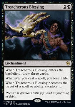 Treacherous Blessing - Theros Beyond Death (Rare) [THB-117] Hover Image