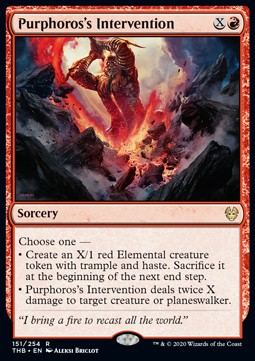 Purphoros's Intervention - Theros Beyond Death (Rare) [THB-151] Hover Image