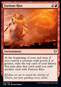 Furious Rise - Theros Beyond Death (Uncommon) [THB-136] Main image