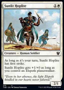 Sunlit Hoplite - Theros Beyond Death: Extras (Common) [XTHB-273]