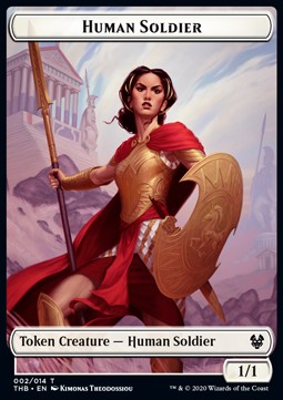 Human Soldier Token (White 1/1) - Theros Beyond Death: Extras (Token) [XTHB-T02] Imagen principal del producto