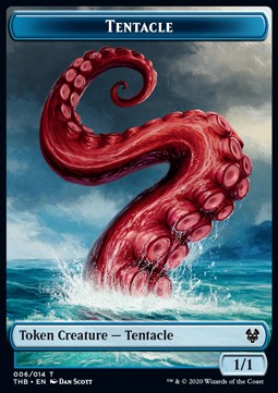 Tentacle Token (Blue 1/1) - Theros Beyond Death: Extras (Token) [XTHB-T06]