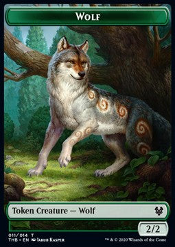 Wolf Token (Green 2/2) - Theros Beyond Death: Extras (Token) [XTHB-T11] Imagen principal del producto