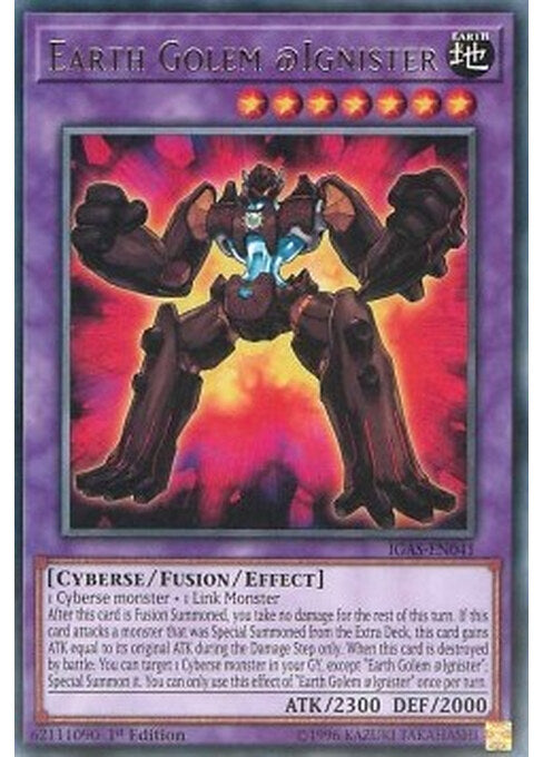 Earth Golem @Ignister — Ignition Assault (IGAS-041) Yu-Gi-Oh! card Imagen principal del producto