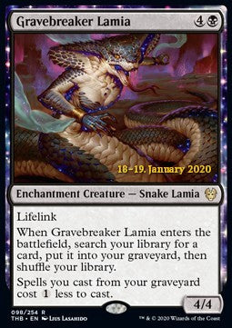 Gravebreaker Lamia (V.2) - Theros Beyond Death: Promos (Rare) [PTHB-98] Main image