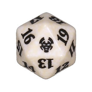 Magic Theros Beyond Death spindown D20 levensteller in wit Image principale du produit