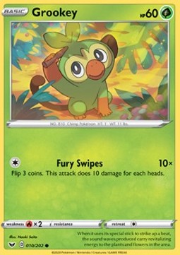 Grookey - Sword & Shield (Common) [SSH-10] Hover Image