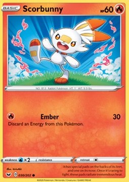 Scorbunny - Sword & Shield (Common) [SSH-30] Hover Image