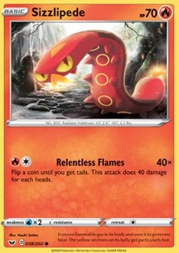 Sizzlipede - Sword & Shield (Common) [SSH-38] Main image