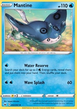 Mantine - Sword & Shield (Uncommon) [SSH-52] Immagine principale del prodotto