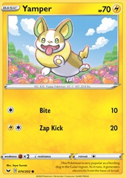 Yamper - Sword & Shield (Common) [SSH-74] Hover Image