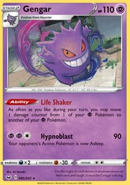 Gengar - Sword & Shield (Holo Rare) [SSH-85] Immagine principale del prodotto