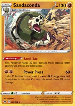 Sandaconda - Sword & Shield (Holo Rare) [SSH-110] Main image