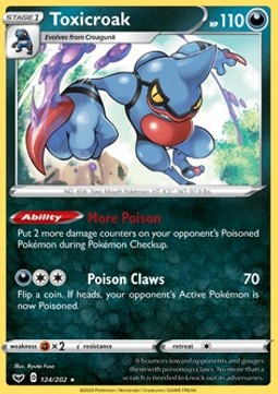 Toxicroak - Sword & Shield (Holo Rare) [SSH-124] Imagen principal del producto