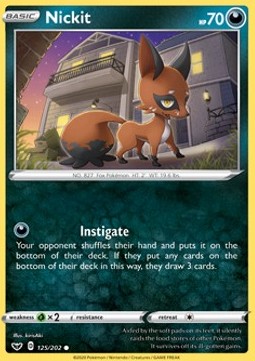 Nickit - Sword & Shield (Common) [SSH-125] Hover Image