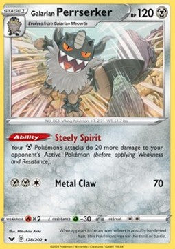Galarian Perrserker - Sword & Shield (Holo Rare) [SSH-128] Main image