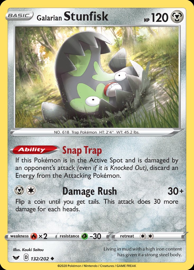 Galarian Stunfisk - Sword & Shield (Uncommon) [SSH-132] Immagine principale del prodotto