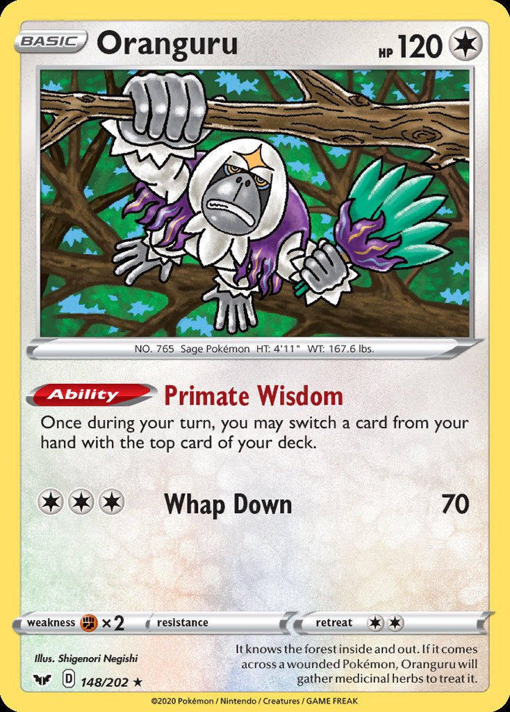 Oranguru - Sword & Shield (Holo Rare) [SSH-148] Immagine principale del prodotto