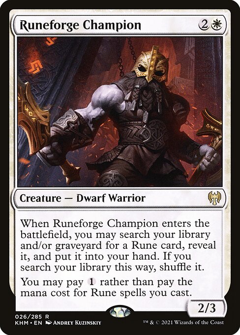Runeforge Champion – Kaldheim (KHM-26) Magic: The Gathering card