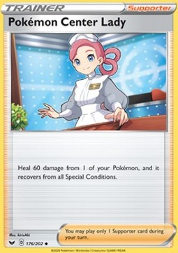 Pokémon Center Lady - Sword & Shield (Uncommon) [SSH-176] Main image