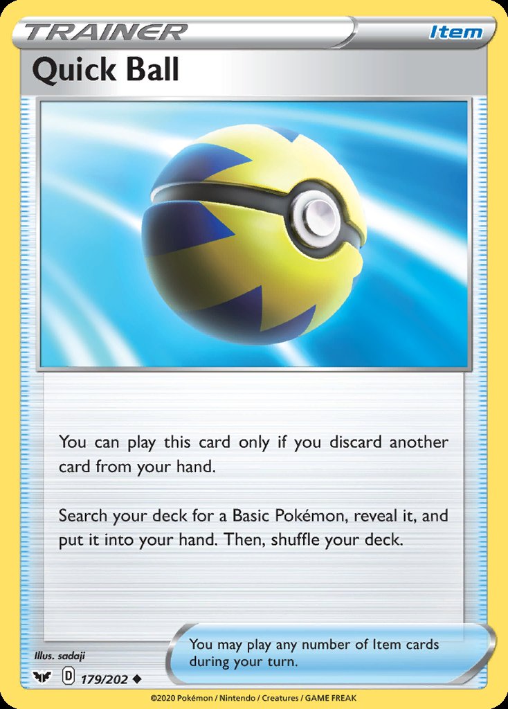 Quick Ball - Sword & Shield (Uncommon) [SSH-179] Hoofdafbeelding