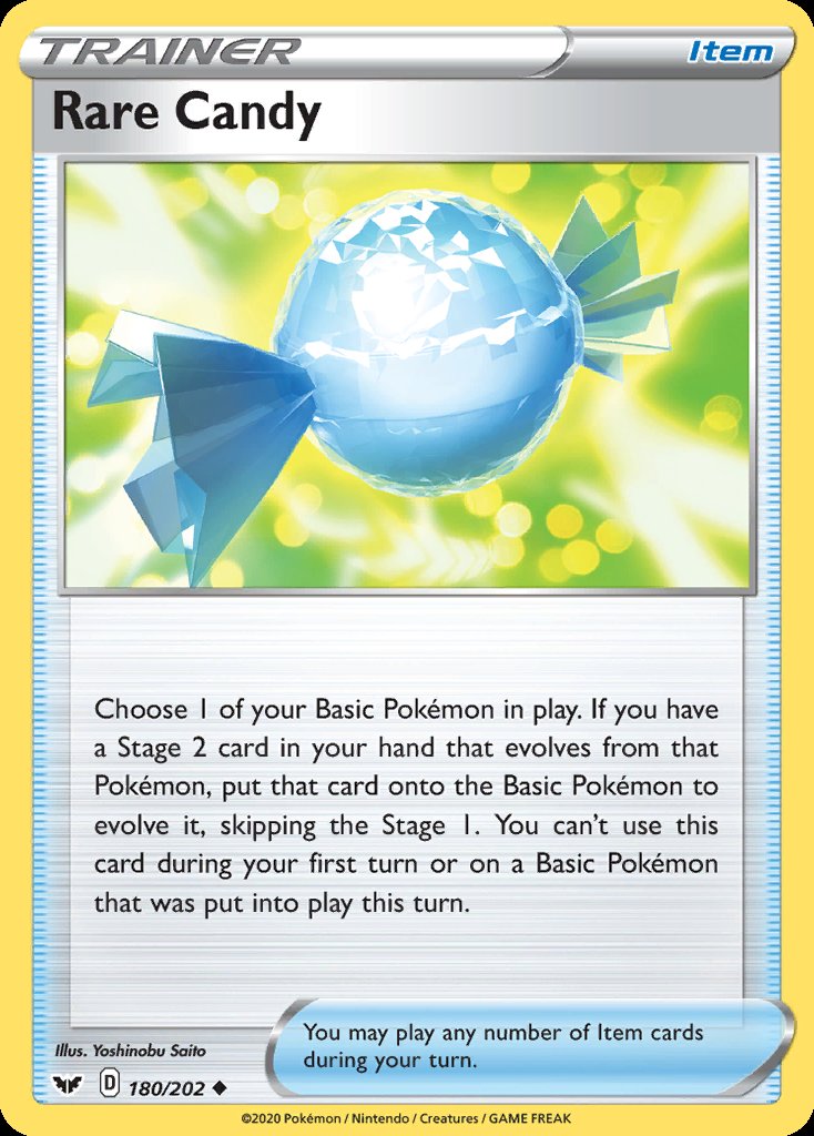 Rare Candy - Sword & Shield (Uncommon) [SSH-180] Image principale du produit