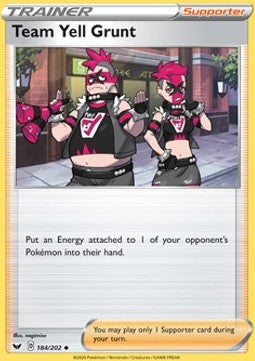 Team Yell Grunt - Sword & Shield (Uncommon) [SSH-184] Main image