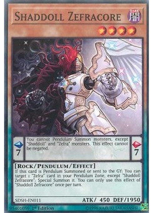 Shaddoll Zefracore — Structure Deck: Shaddoll Showdown (SDSH-011) Yu-Gi-Oh! card Main image