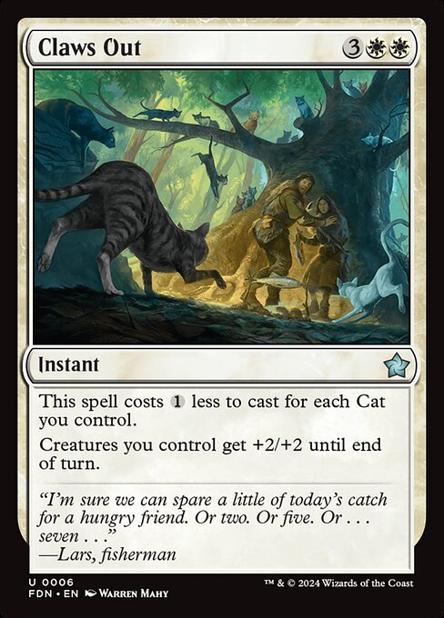 Claws Out – Magic: The Gathering Foundations (FDN-6) Magic: The Gathering card