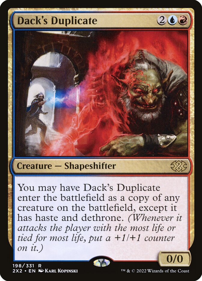 Dack's Duplicate - Double Masters 2022 (Rare) [2X2-198]