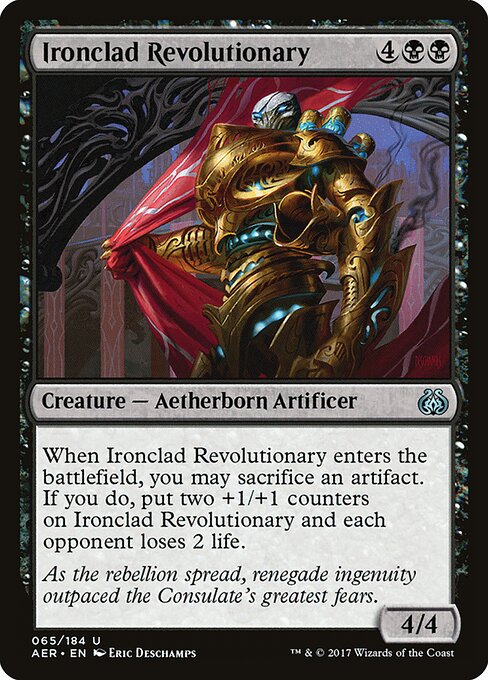 Ironclad Revolutionary – Aether Revolt (AER-65) Magic: The Gathering card