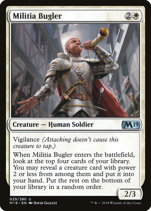 Militia Bugler – Core 2019 (M19-29) Magic: The Gathering card