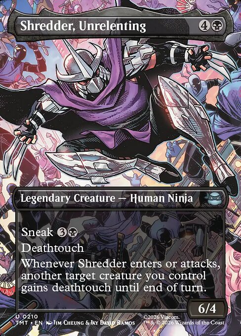 Shredder, Unrelenting – Teenage Mutant Ninja Turtles (TMT-210) Magic: The Gathering card | LC-REM-20260804-15631615033676-43c80d9e-0180-491a-ab08-2ba00f273604 Hoofdafbeelding