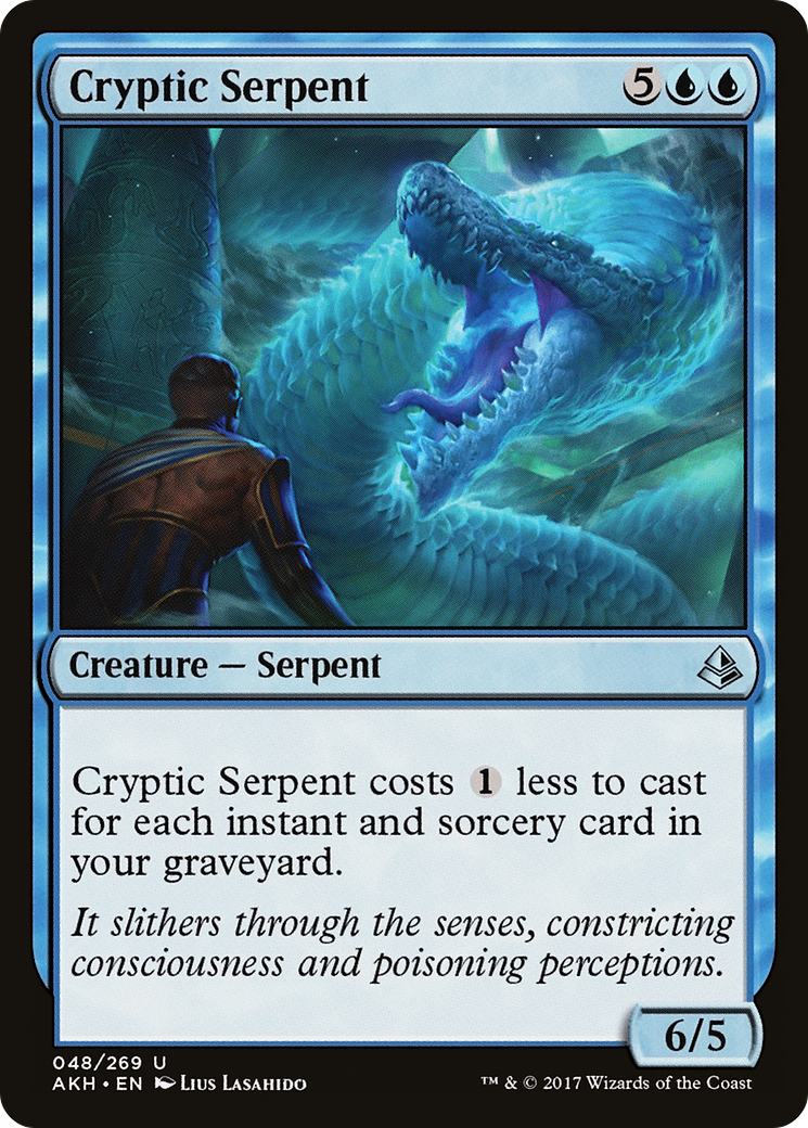Cryptic Serpent – Amonkhet 48 – Magic: The Gathering single card Hauptbild