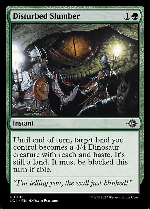 Disturbed Slumber – The Lost Caverns of Ixalan (LCI-182) Magic: The Gathering card
