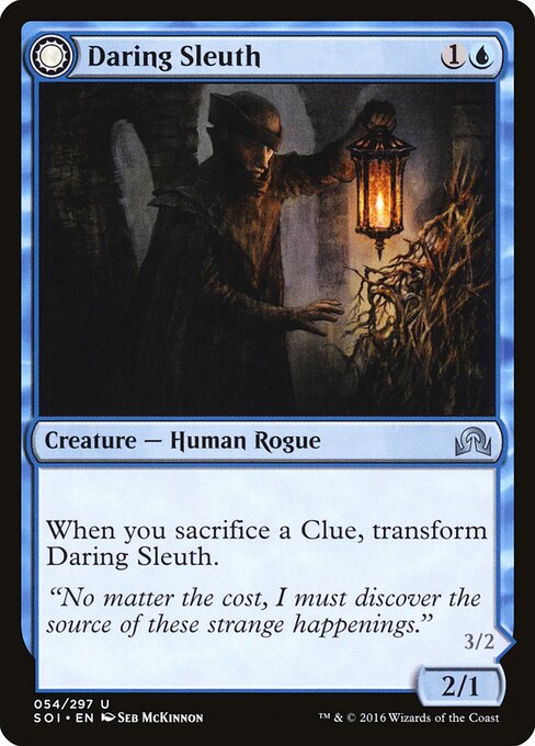 Daring Sleuth // Bearer of Overwhelming Truths – Shadows over Innistrad (SOI-54) Magic: The Gathering card | LC-REM-20260804-15151276556620-440f9f10-6999-4cff-ab98-8aed77813b07