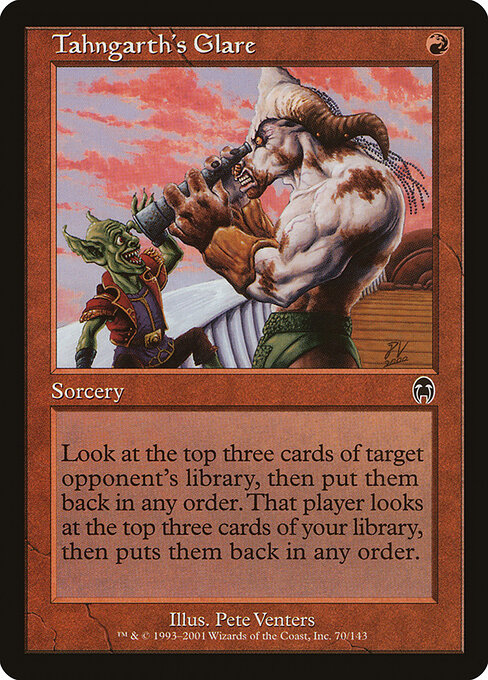 Tahngarth's Glare – Apocalypse (APC-70) Magic: The Gathering card