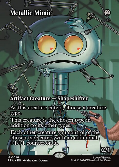 Metallic Mimic – Teenage Mutant Ninja Turtles: Source Material Cards (PZA-16) Magic: The Gathering card Hauptbild