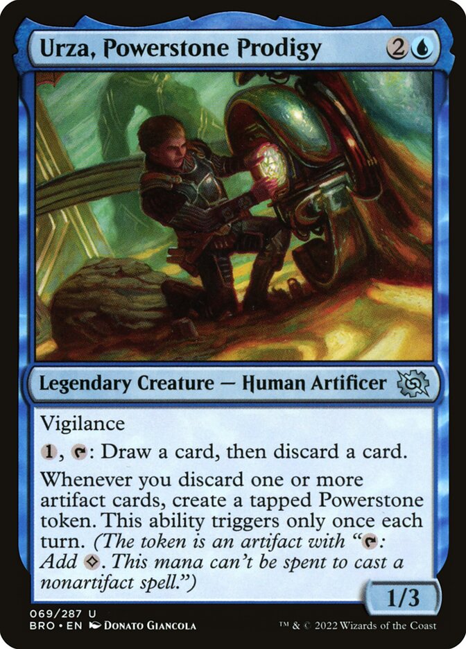 Urza, Powerstone Prodigy - The Brothers' War (Uncommon) [BRO-69] Hoofdafbeelding