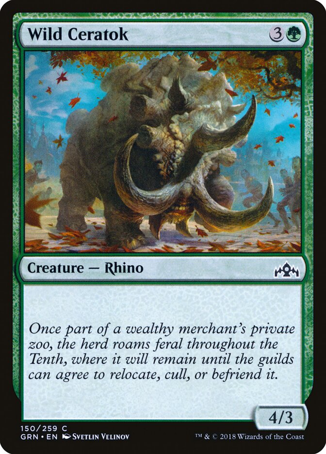 Wild Ceratok - Guilds of Ravnica (Common) [GRN-150]
