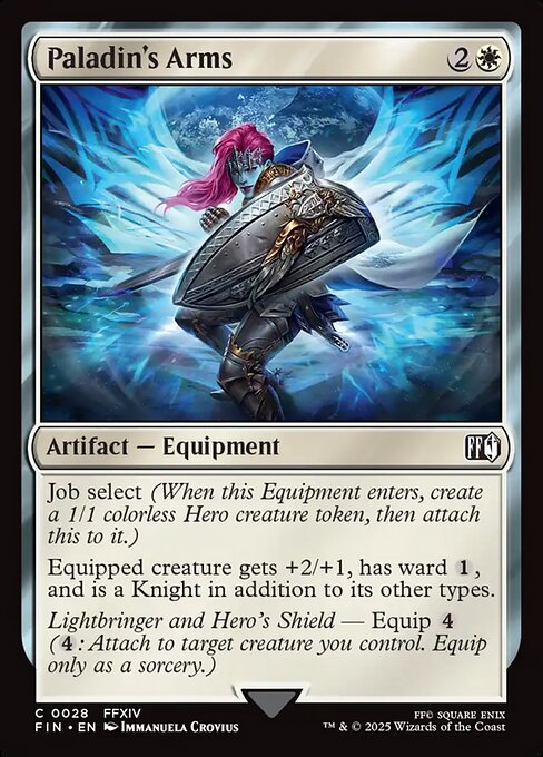 Paladin's Arms – Final Fantasy (FIN-28) Magic: The Gathering card | LC-REM-20260804-15568984277324-446506c5-5e1d-4b42-aef3-ea247d7881ef