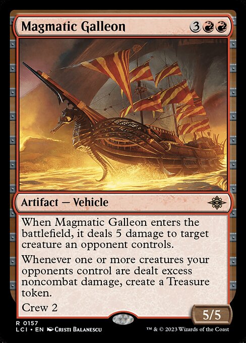 Magmatic Galleon – The Lost Caverns of Ixalan (LCI-157) Magic: The Gathering card