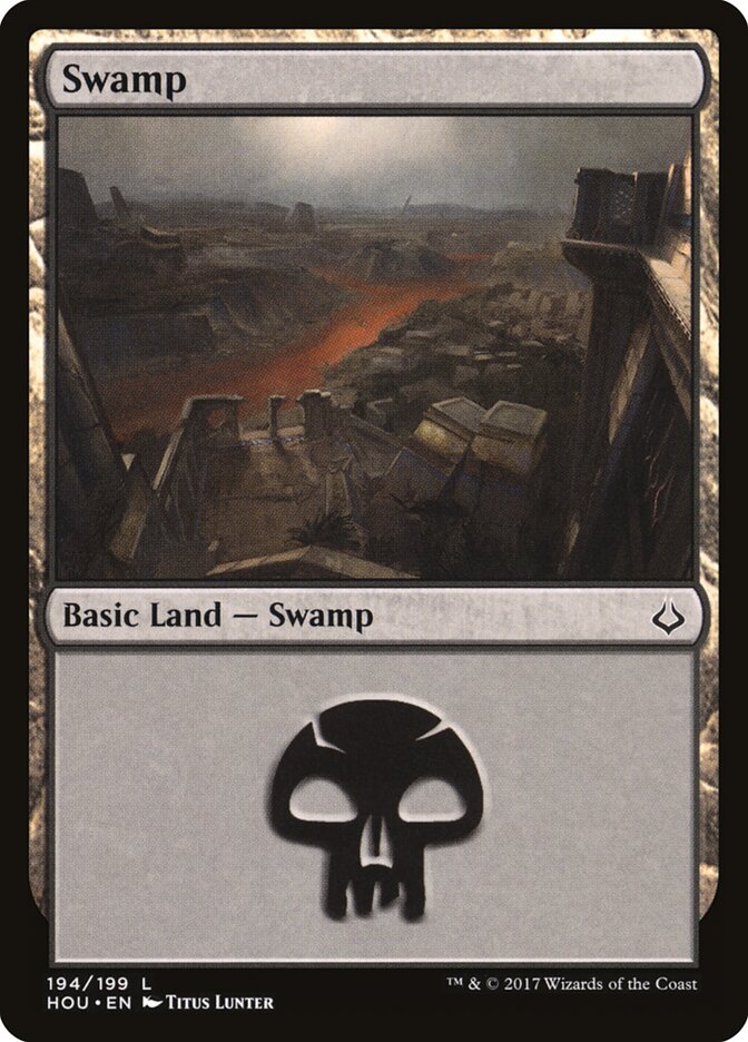 Swamp (V.2) - Hour of Devastation (Land) [HOU-194]